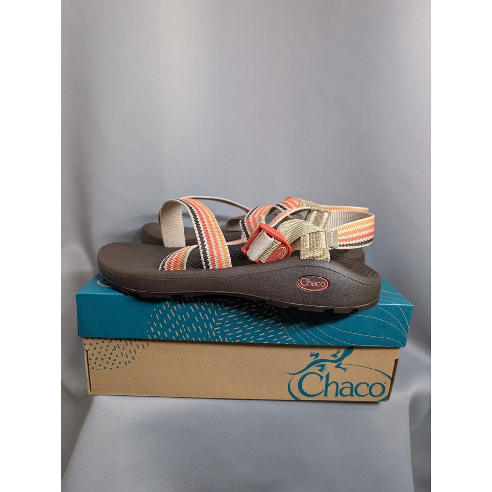 Chaco ZCloud Sandals Mens 10 Scoop Dusk Taupe Striped Hiking Shoes New - Picture 4 of 5